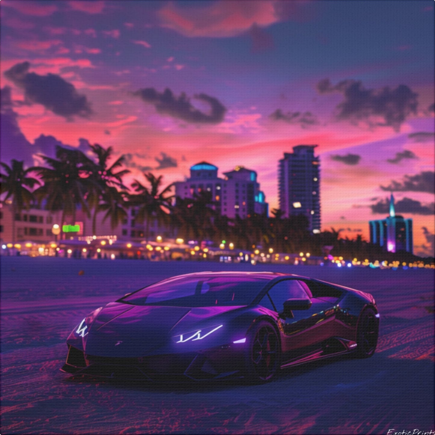 Purple Lamborghini